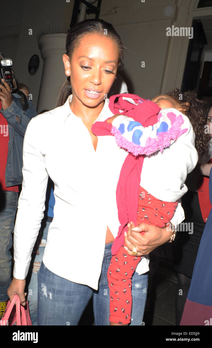 Melanie Brown Leaving The Theatre Featuring: Melanie Brown,Mel B ...