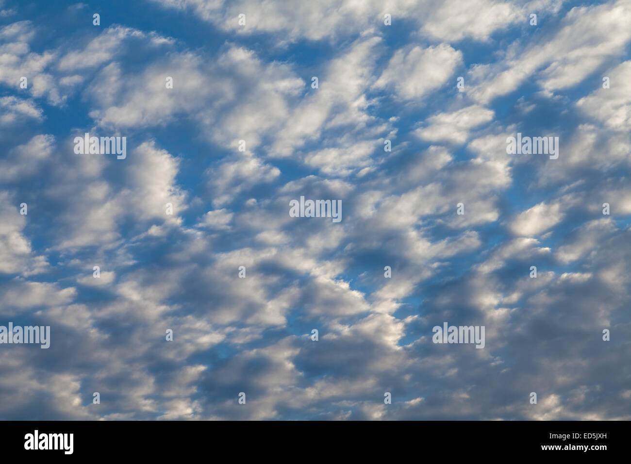cloud pattern in a blue sky Stock Photo