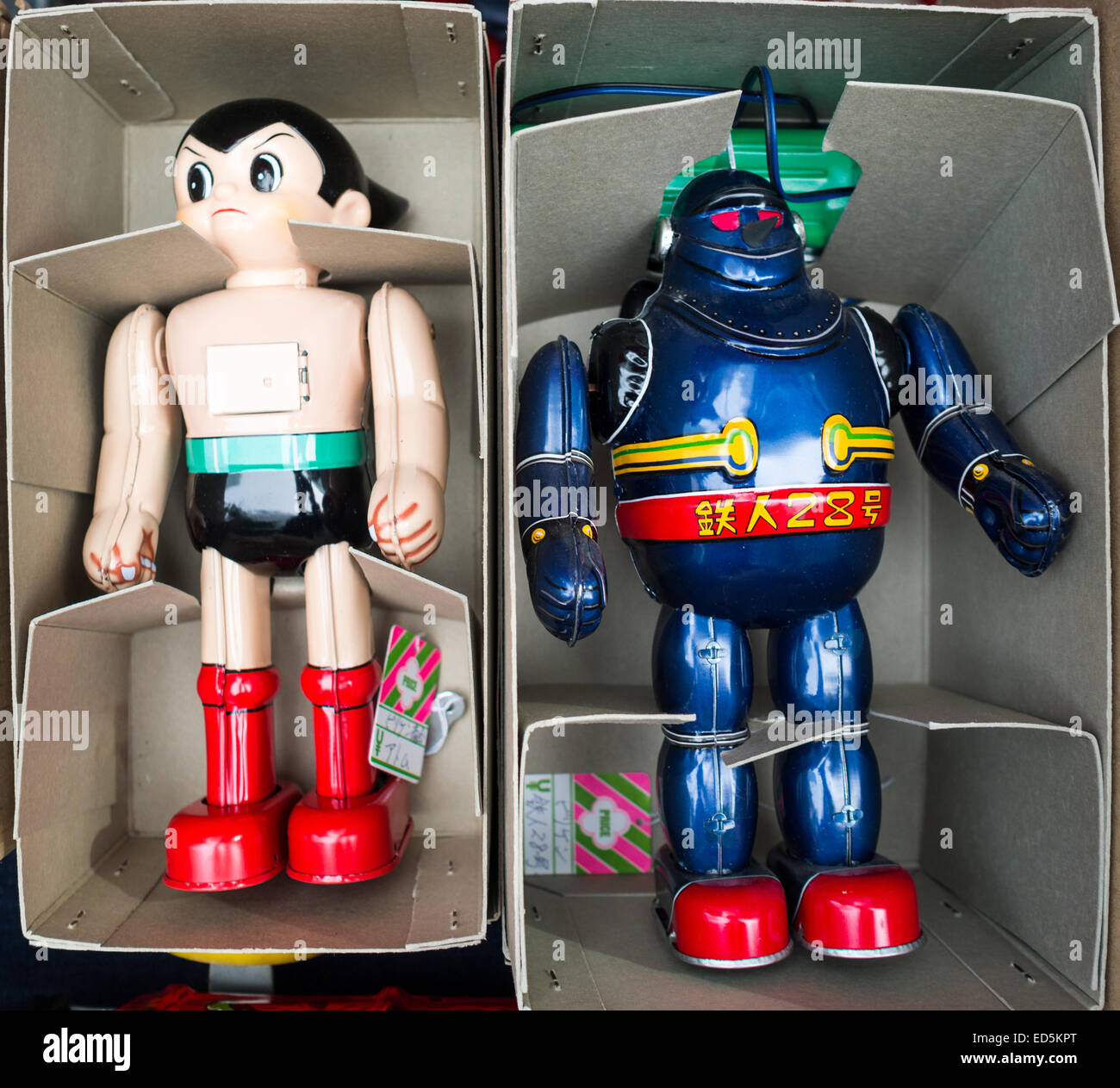 Japanese tin toys Stock Photo