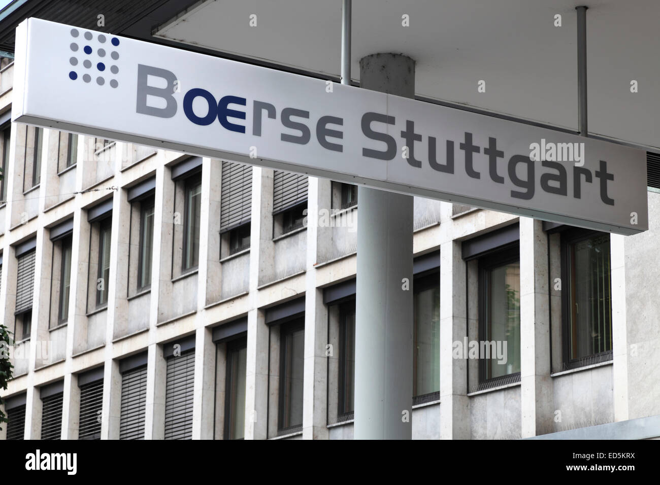 stock exchange Stuttgart Stock Photo