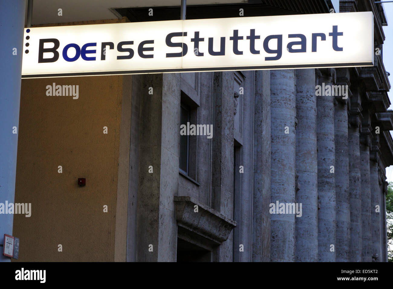 stock exchange Stuttgart Stock Photo