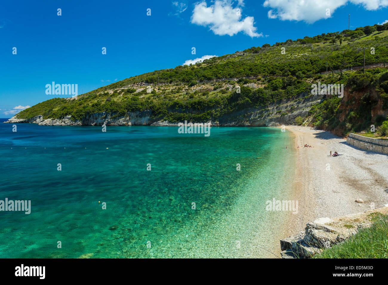 Beautiful Navagio Beach and shipwreck in Zakynthos, Greece Stock Photo