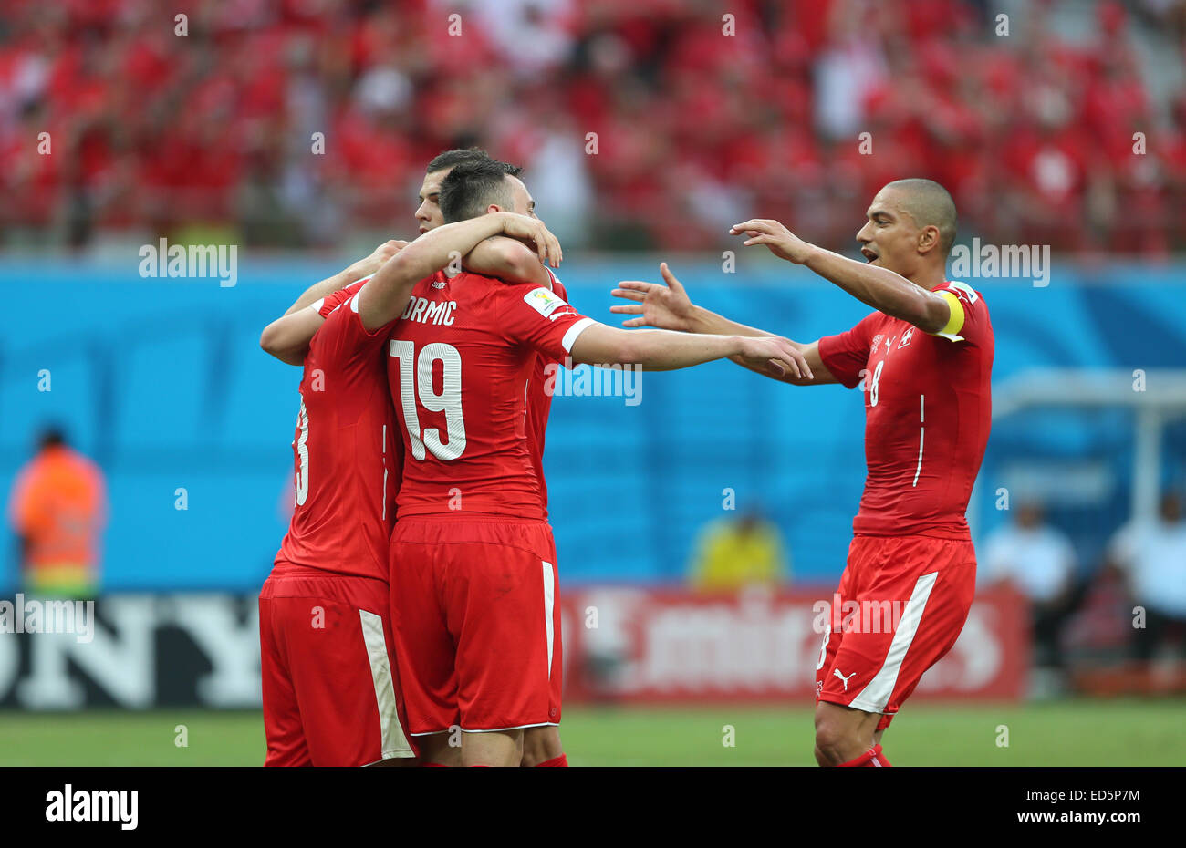 2014 FIFA World Cup - Group E - Honduras v Switzerland (0-3) at Arena Amazônia  Where: Manaus, Brazil When: 25 Jun 2014 Stock Photo