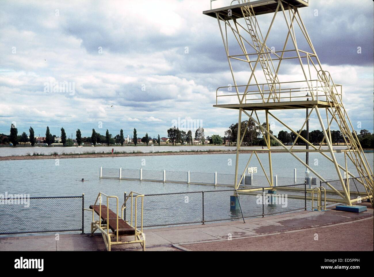 Diving Platforms Nagambie, Victoria Stock Photo Alamy
