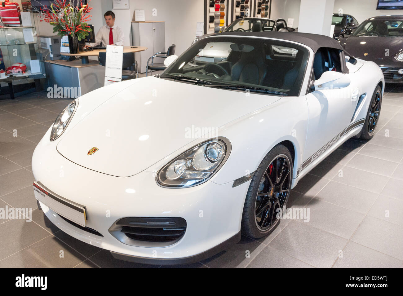 Porsche car showroom in Mayfair, London, England, UK Stock Photo