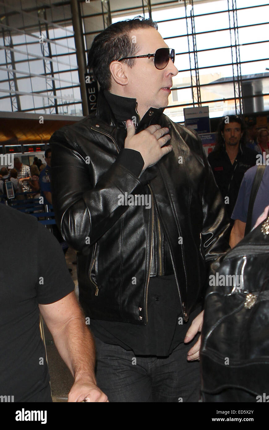 Marylin Manson real Name Brian Hugh Warner Arrives At Los Angeles Marylin Manson real Name Brian Hugh Warner Arrives At Los Angeles