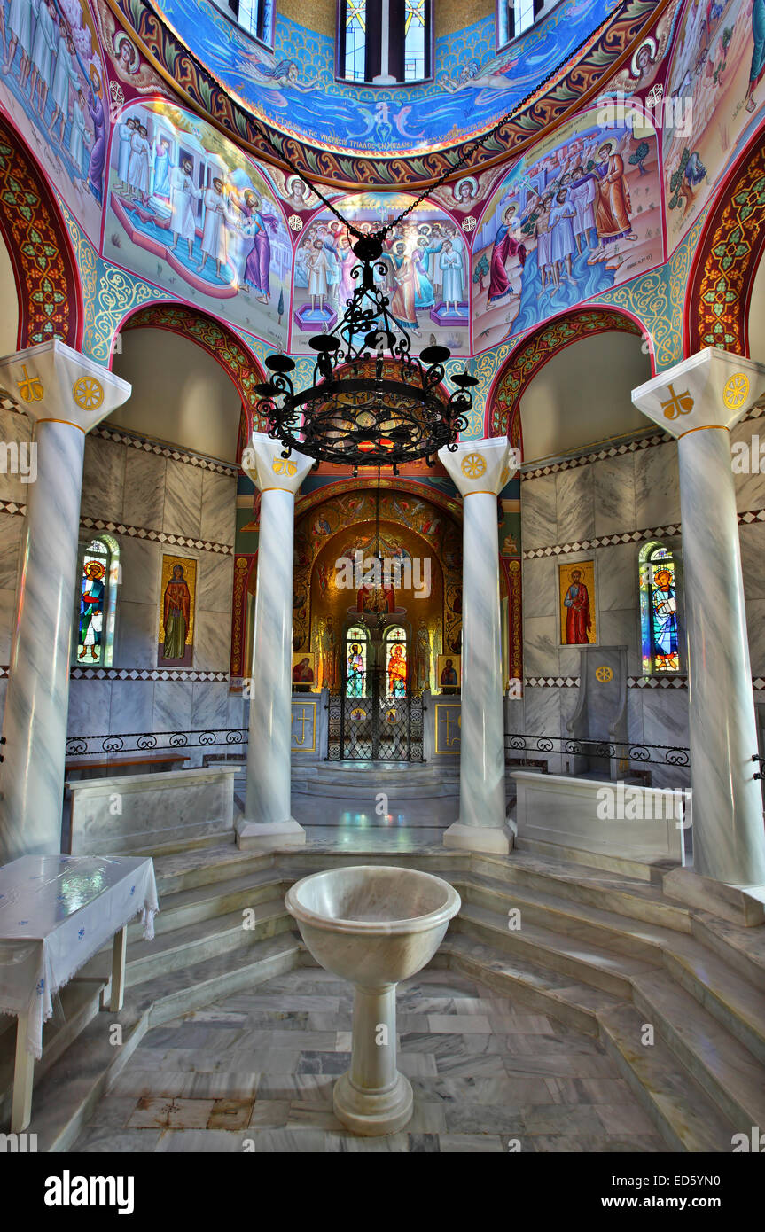 The new baptistery of St Lydia, close to Ancient Philippi, Kavala Stock