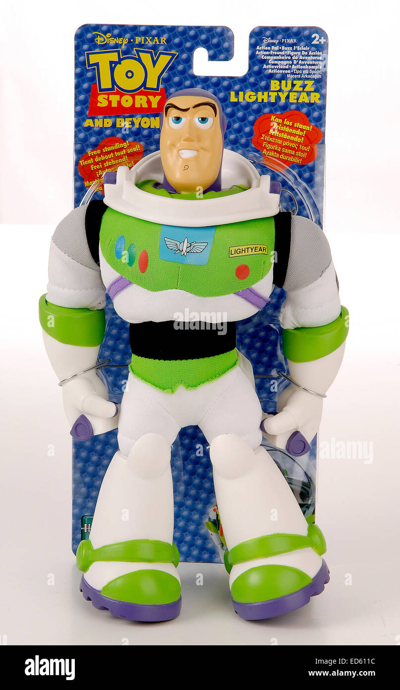 Buzz Lightyear in packaging Stock Photo