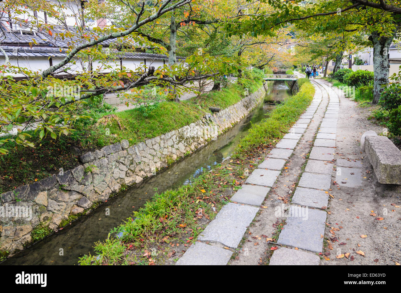 The Path of Philosophy, Kyoto, Kansai, Japan Stock Photo