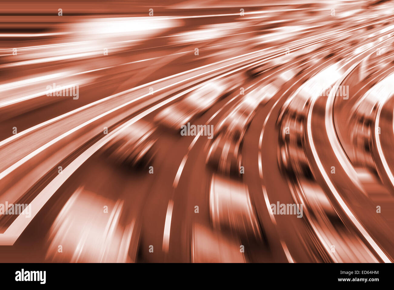 velocity on highway, data speed Stock Photo