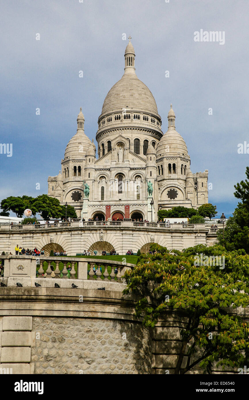 Basilica of Sacre-Coeur Paris Stock Photo