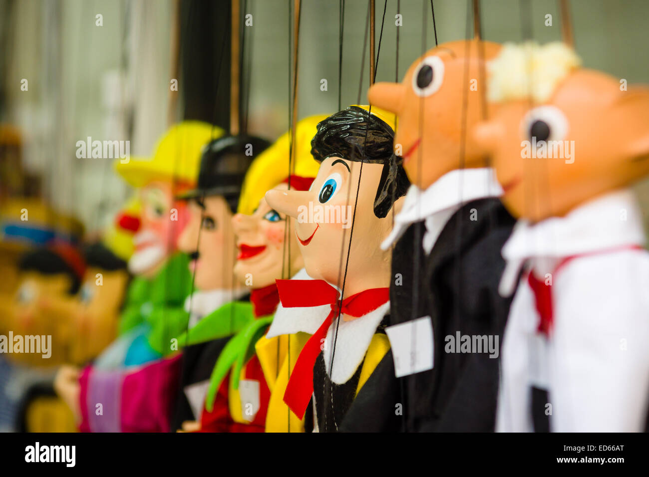 Handmade Wood Puppets Prague Czech Republic Stock Photo - Download Image  Now - Puppet Show, Puppet, Marionette - iStock