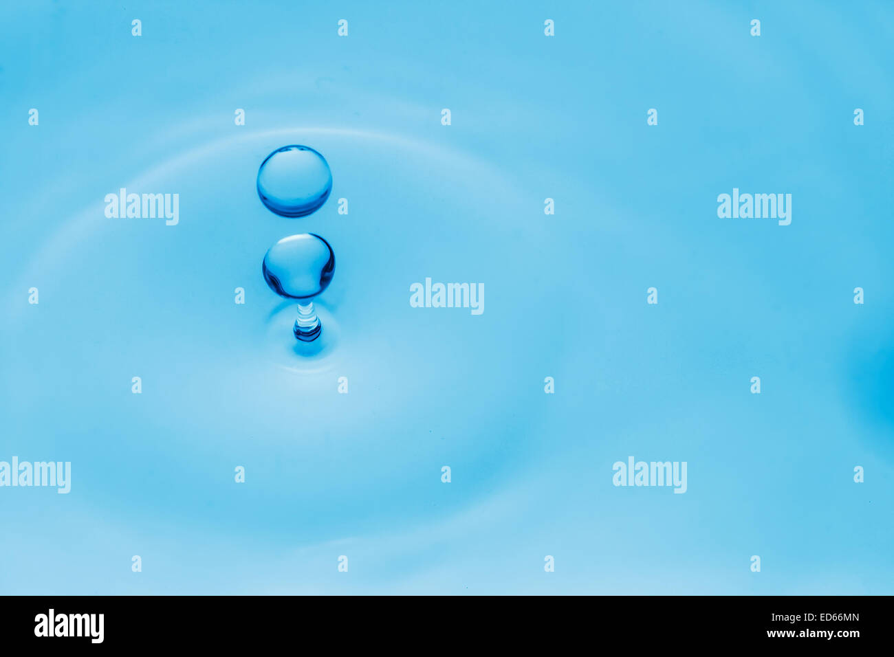very nice abstract background of blue water drop Stock Photo - Alamy