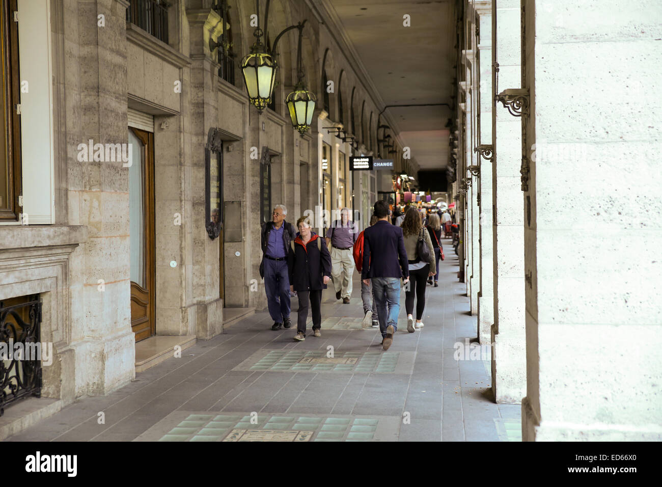 people walking Paris Stock Photo