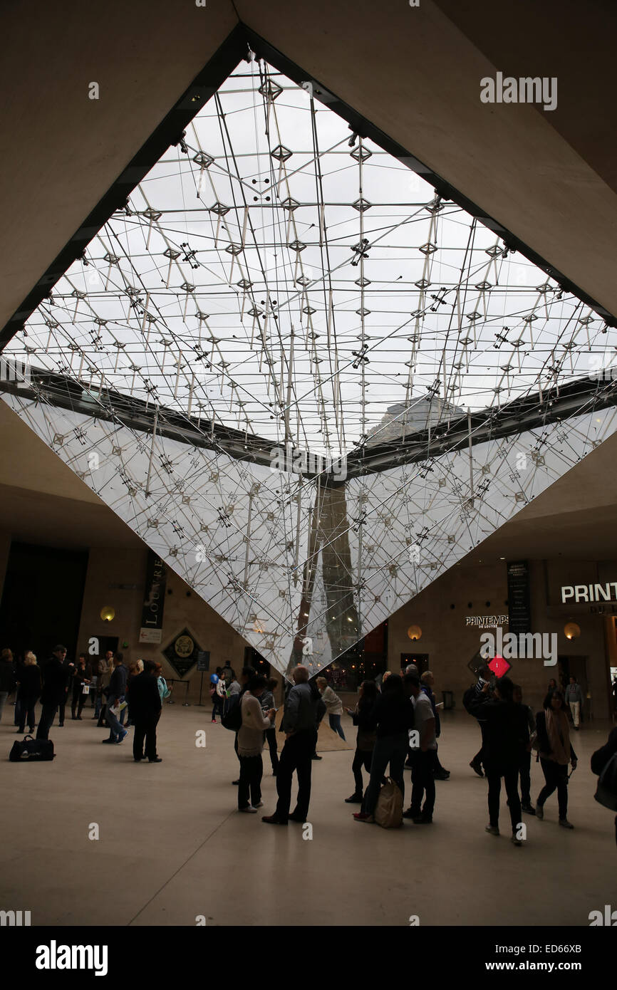 La Pyramide Inversée inverted Pyramid France Stock Photo Alamy