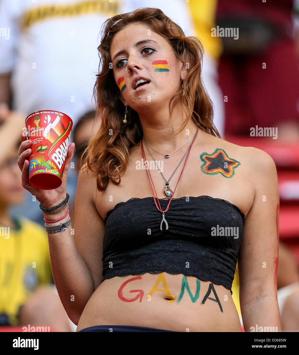 2014 FIFA World Cup - Group G, Portugal v Ghana, held at Estadio Nacional de Brasilia  Where: Brasilia, Brazil When: 26 Jun 2014 Stock Photo
