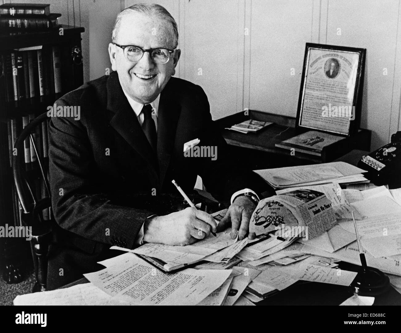 Norman Vincent Peale, 1966 Stock Photo - Alamy