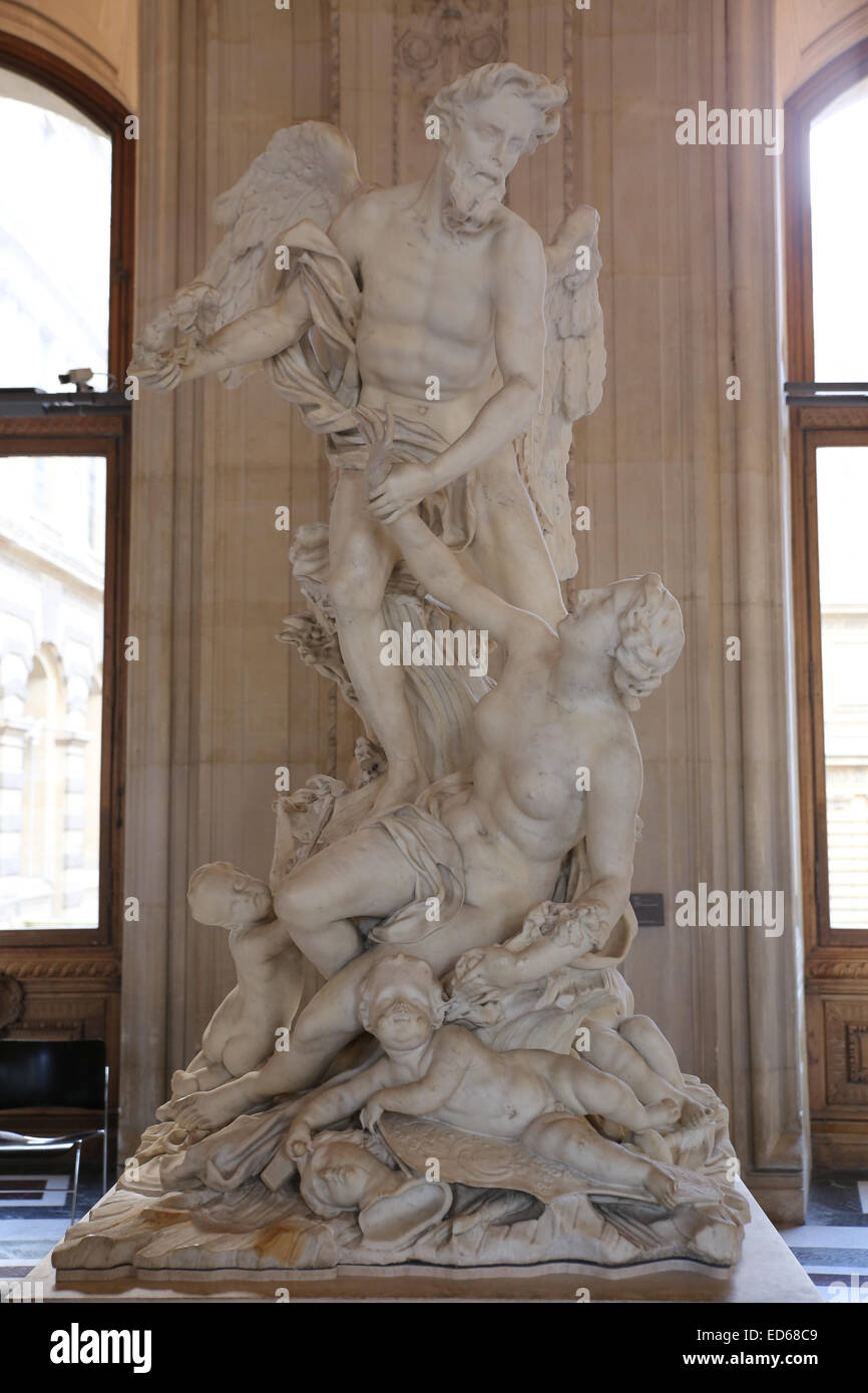 Louvre museum Greek statues Stock Photo