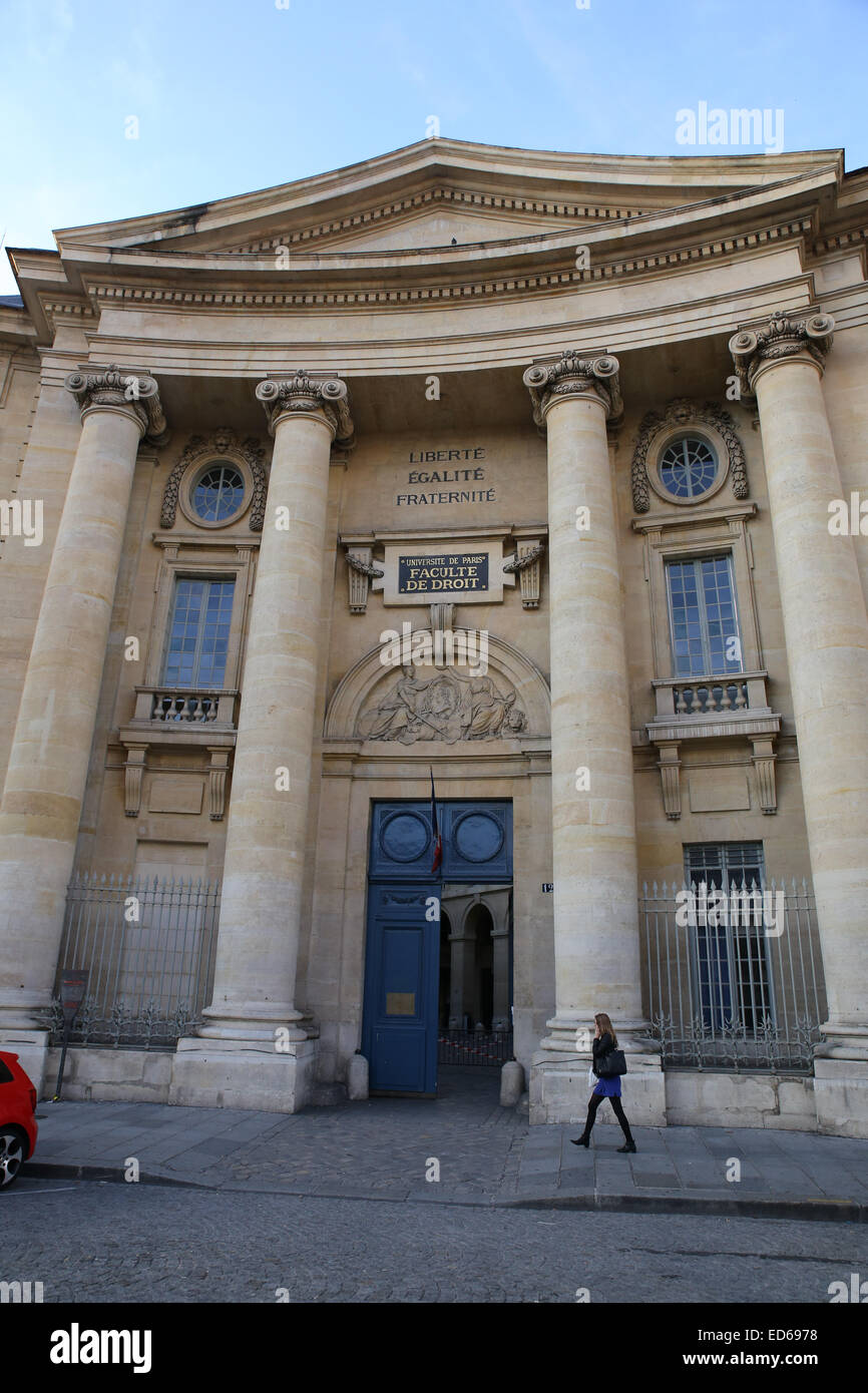 Paris University Law Faculty building Stock Photo