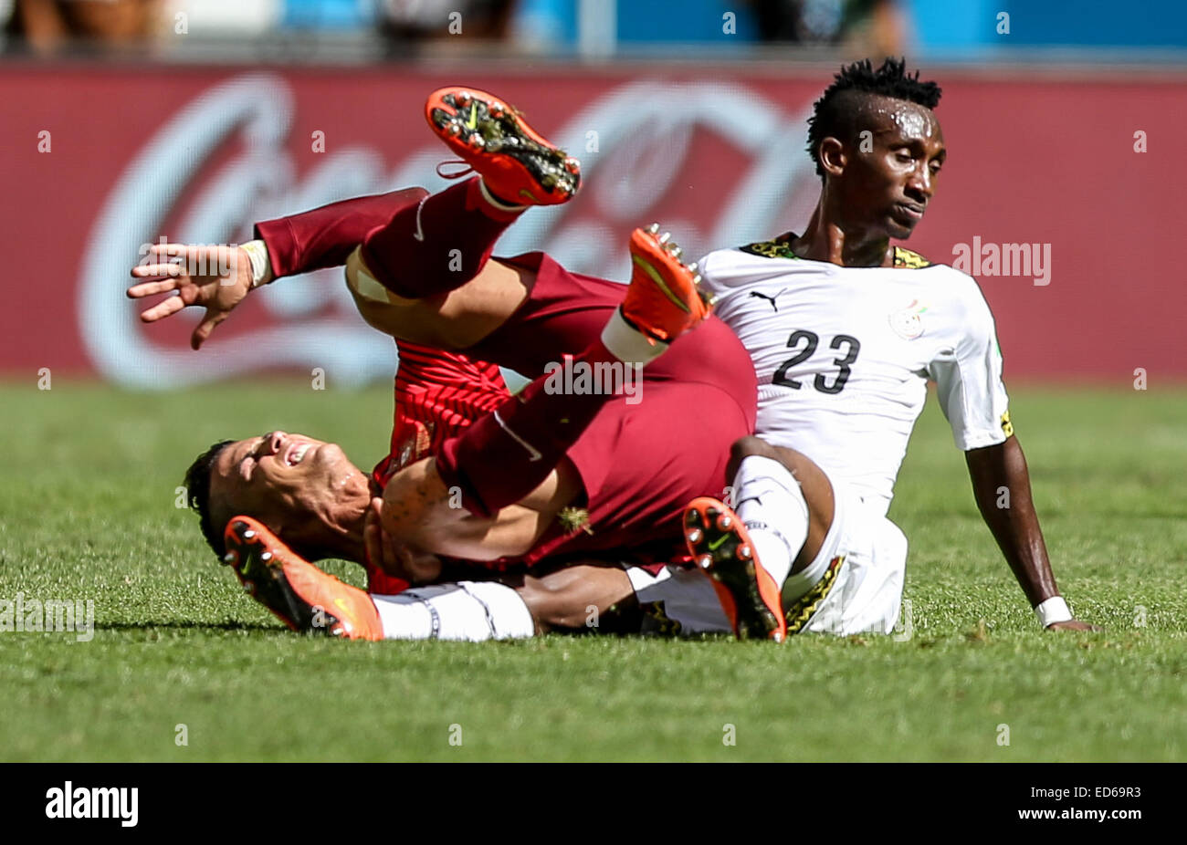 2014 FIFA World Cup - Group G, Portugal v Ghana, held at Estadio Nacional de Brasilia  Featuring: Cristiano Ronaldo Where: Brasilia, Brazil When: 26 Jun 2014 Stock Photo