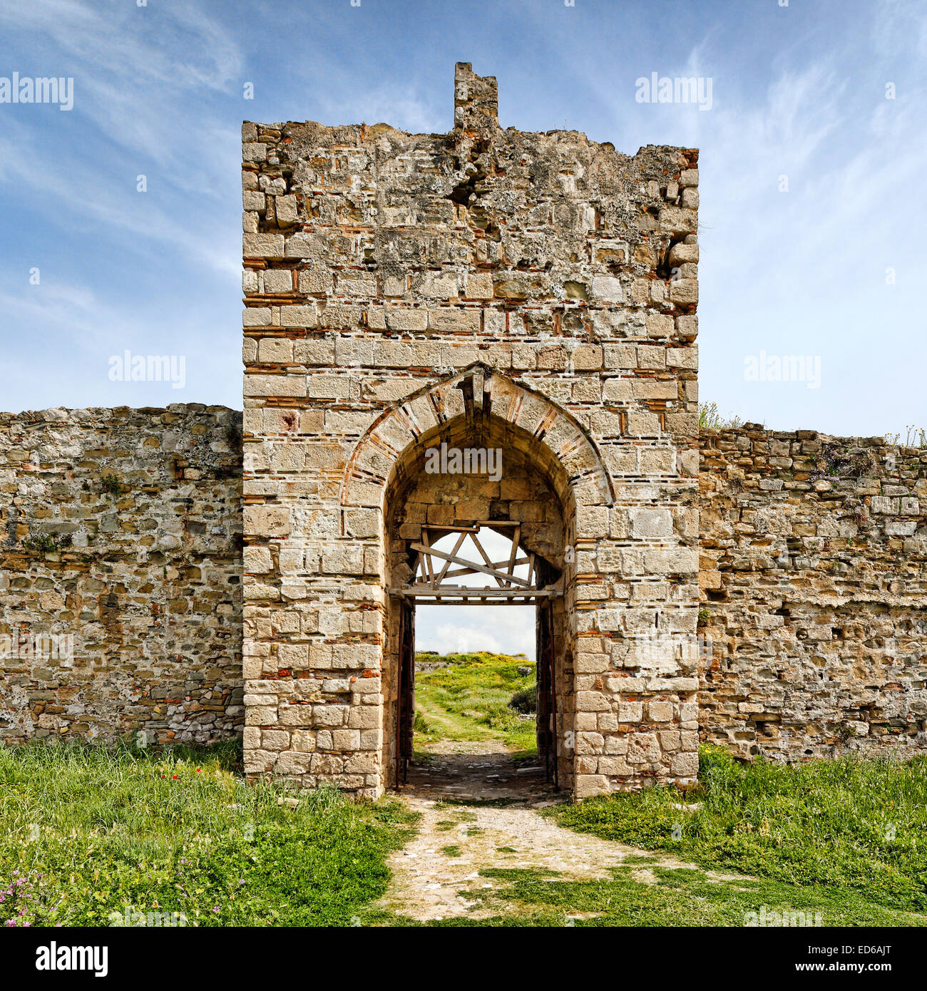 The castle of Methoni in Messinia, Greece Stock Photo