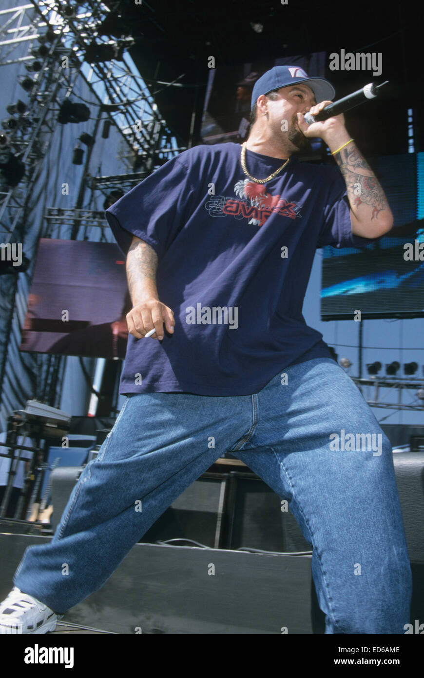 CYPRESS HILL US rock group at Edison Field, Anaheim, California, June 2000.                       Photo Jeffrey Mayer Stock Photo