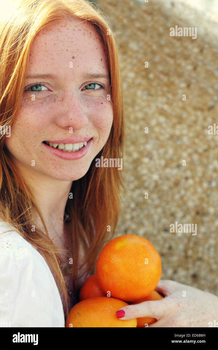 Closeup portrait beautiful young girl Stock Photo - Alamy
