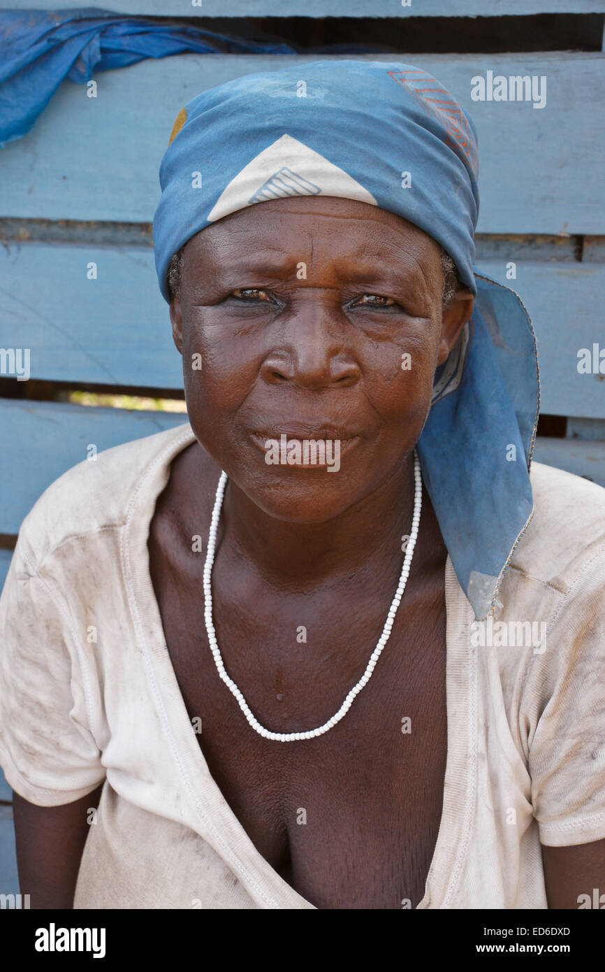 Woman of Gambaga, Ghana Stock Photo