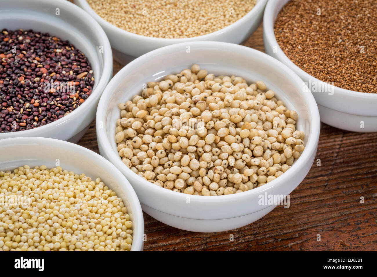 and other gluten free grains (amaranth, millet, teff quinoa) in