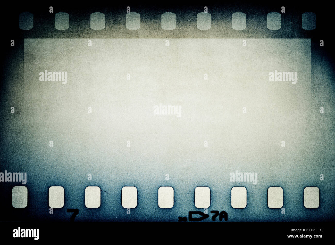 Grunge blue brown film strip background Stock Photo - Alamy