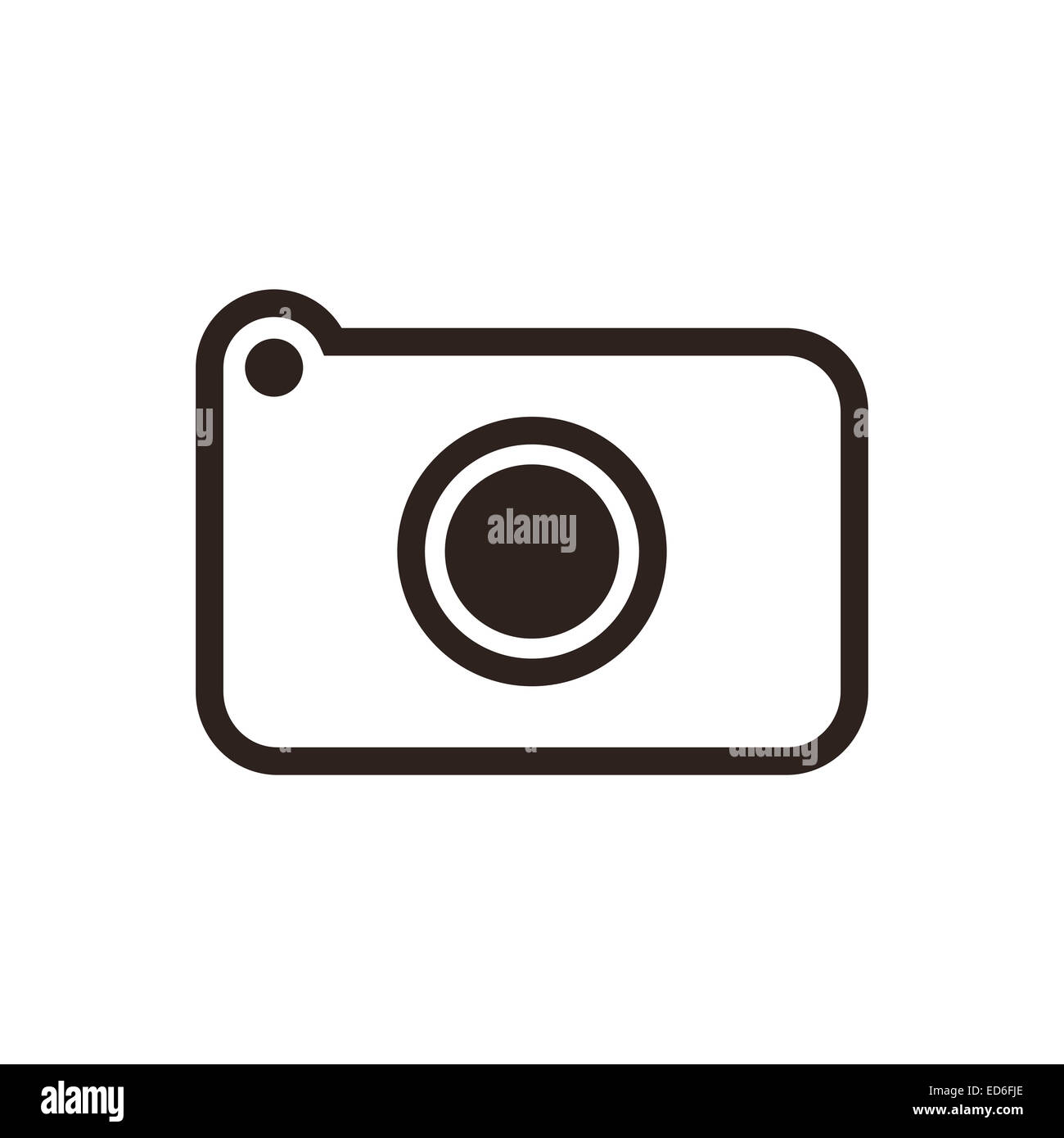 Camera icon isolated on white background Stock Photo - Alamy