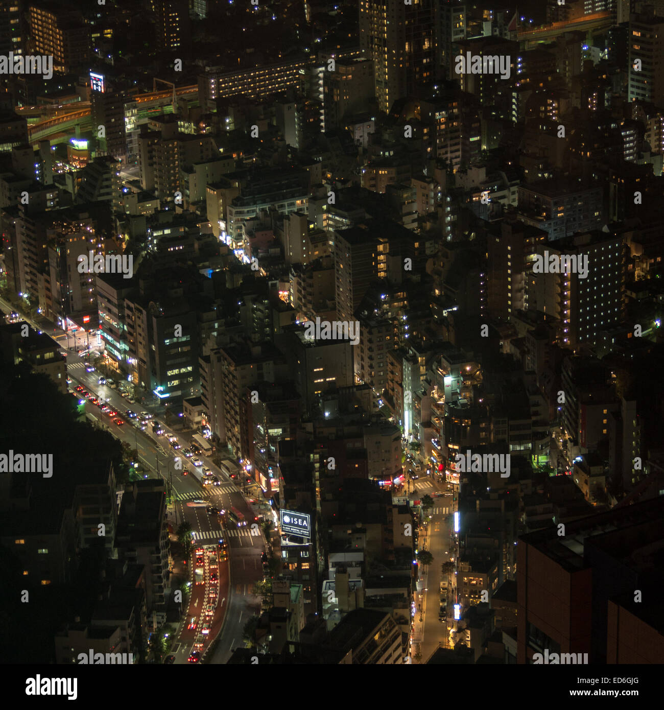 Tokyo city landscape at night Stock Photo - Alamy