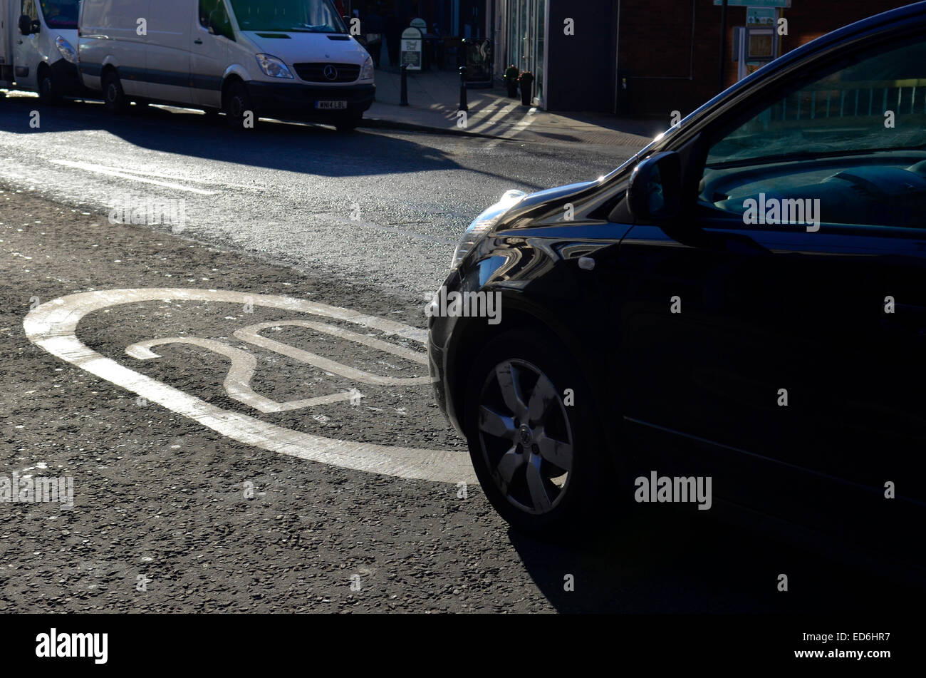 UK.Most of Bristol covered by a 20 MPH Speed Limit.Location shown Whiteladies Road. Robert Timoney/Alamy Stock Photo