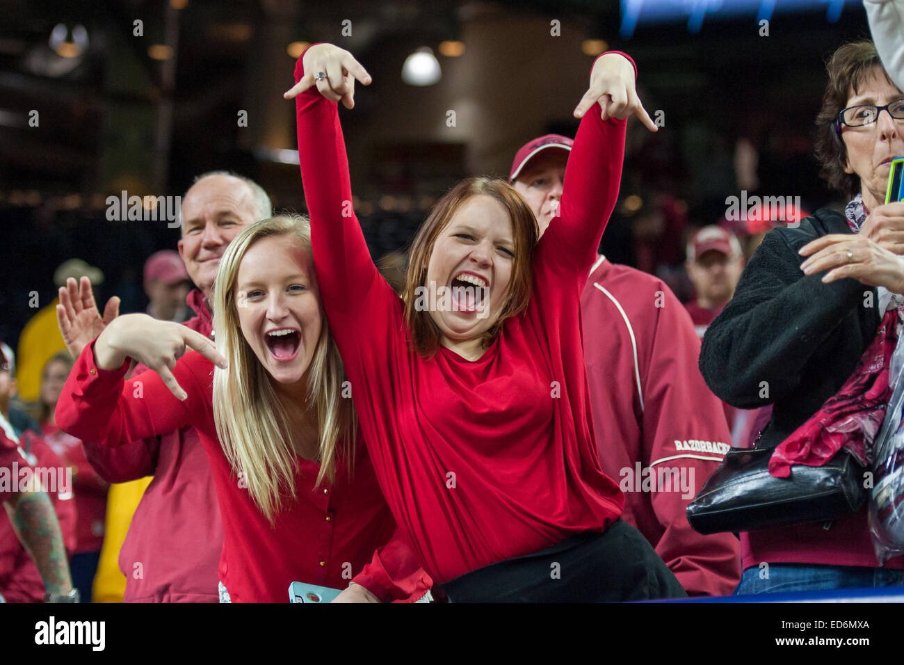 Arkansas razorbacks fans hires stock photography and images Alamy
