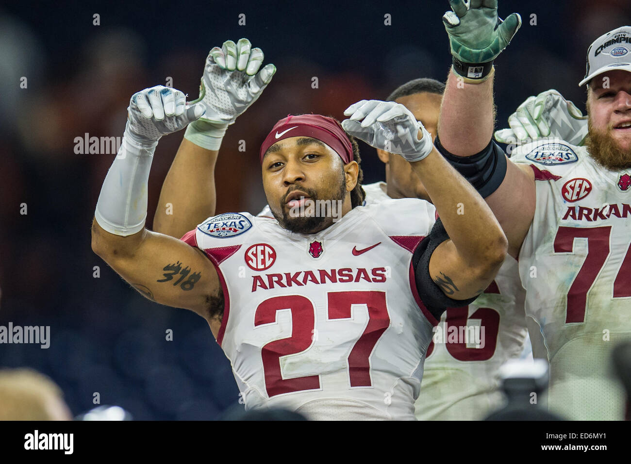 Houston, Texas, USA. 29th Dec, 2014. Arkansas Razorbacks safety Alan ...
