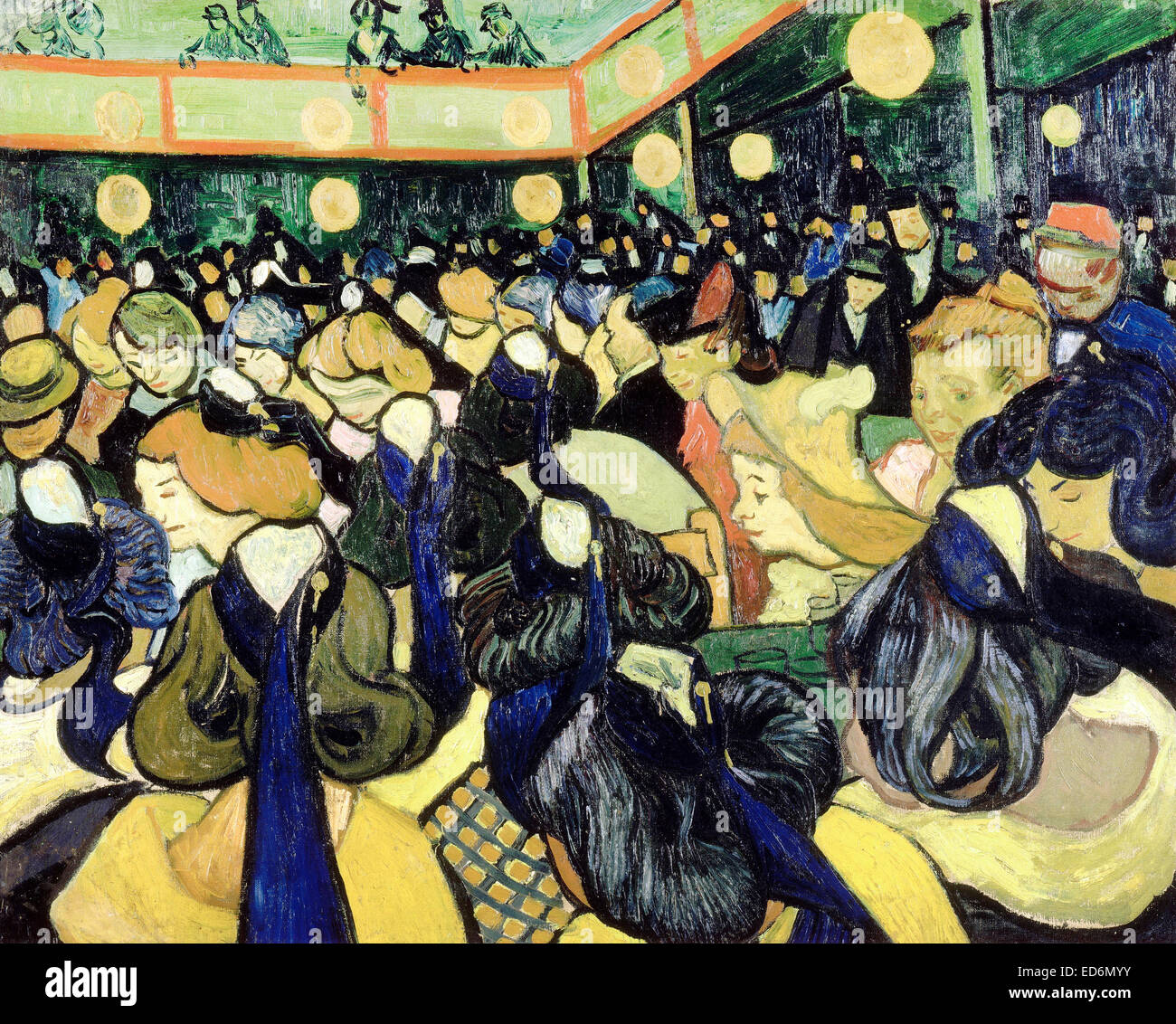 Vincent van Gogh, The Dance Hall in Arles 1888 Oil on canvas. Musee d'Orsay,  Paris, France Stock Photo - Alamy