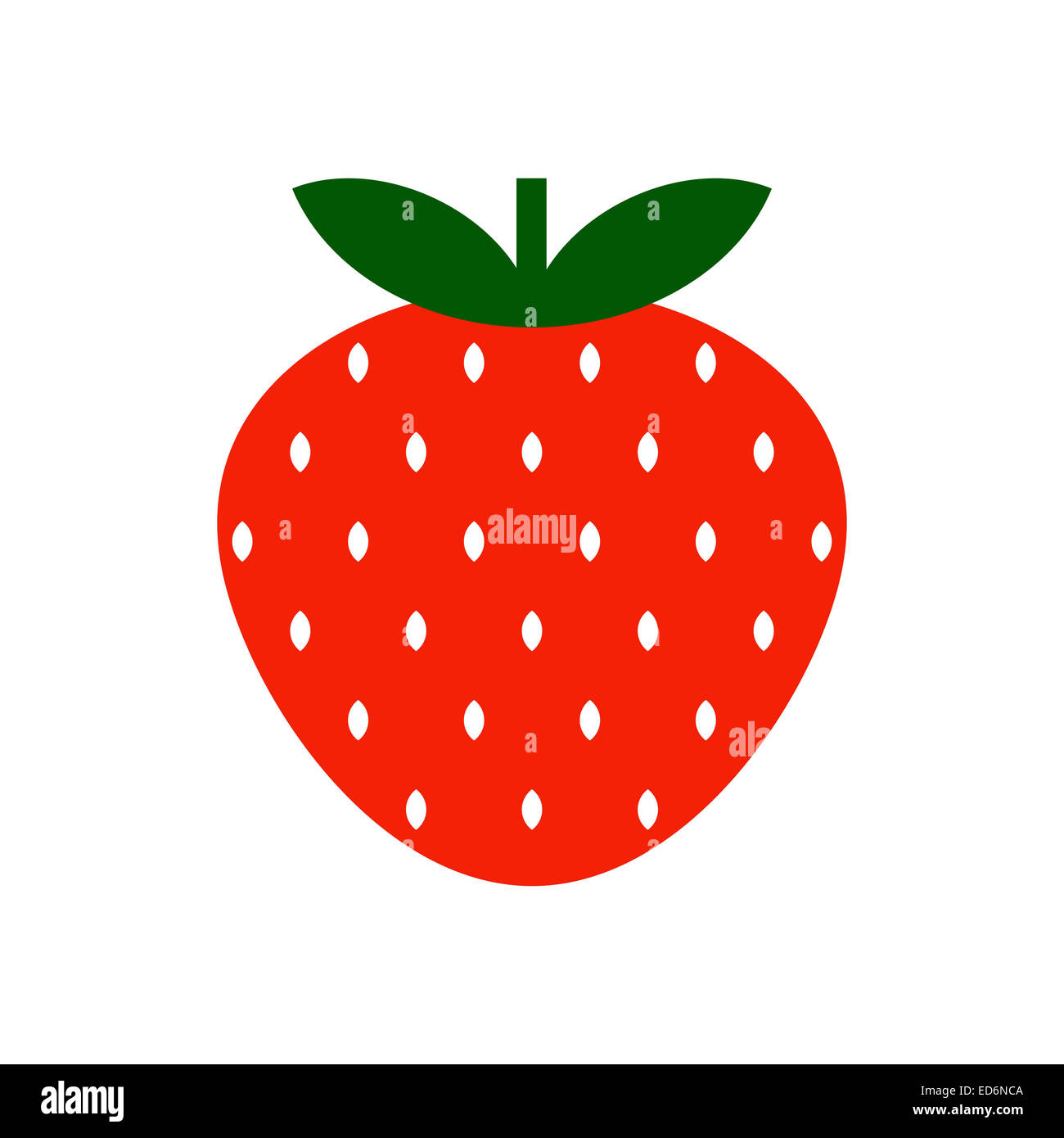 Strawberry isolated on white background Stock Photo - Alamy