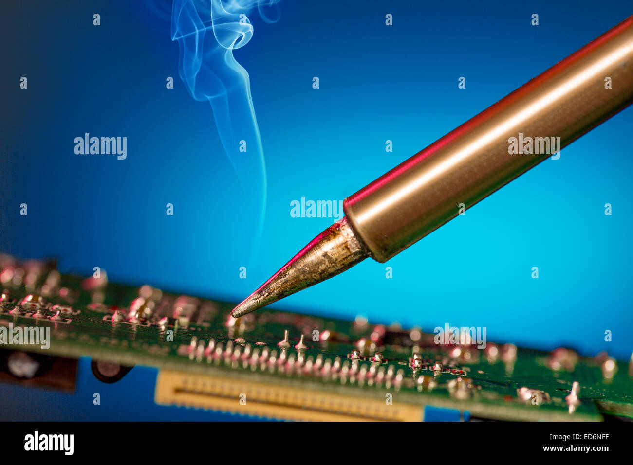 Solder and electronic circuit board Stock Photo Alamy
