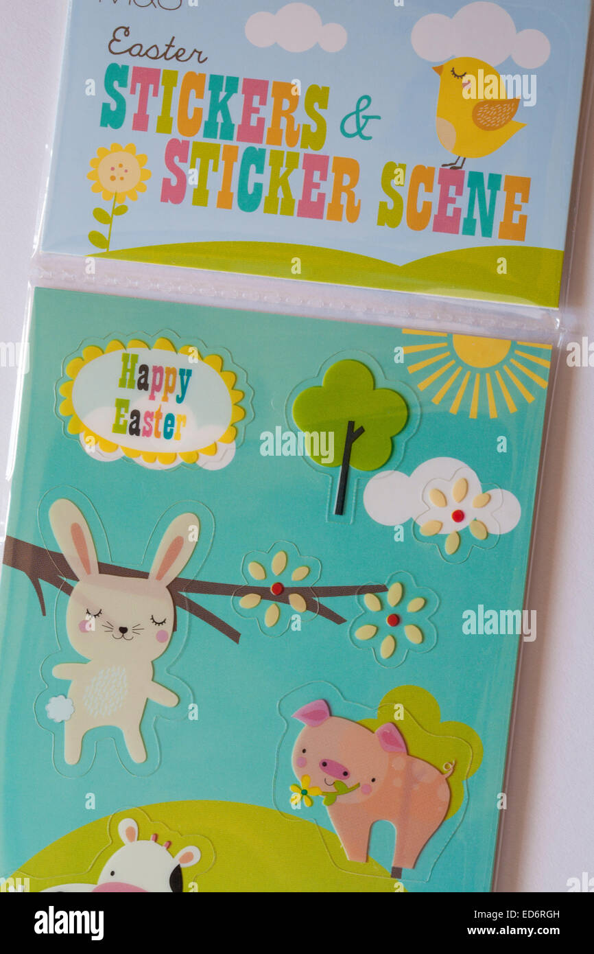 Easter rabbits stickers hires stock photography and images Alamy