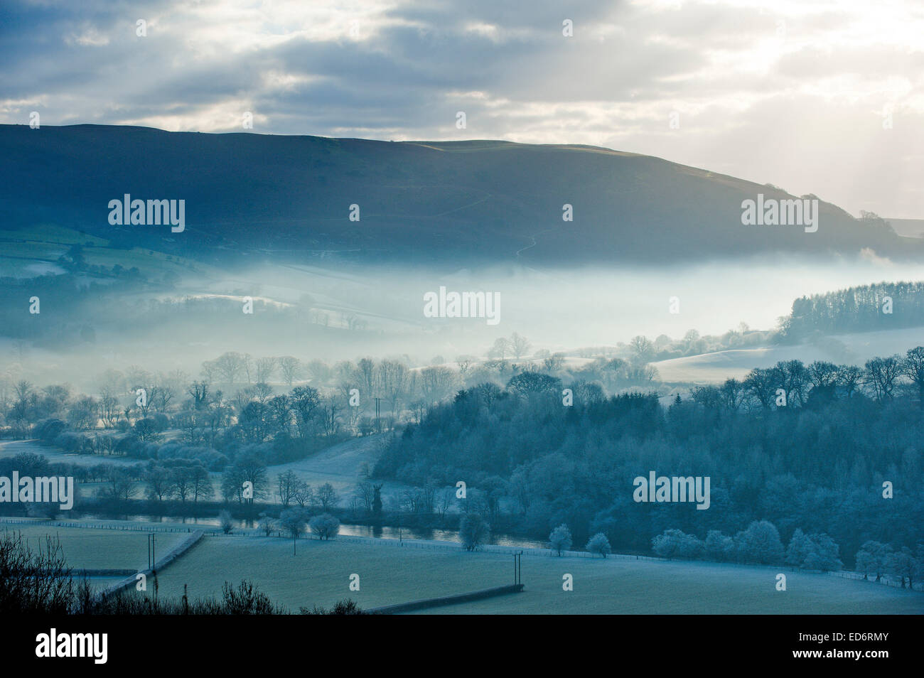Builth Wells, Wye Valley, Powys, UK. 30th December, 2014. With