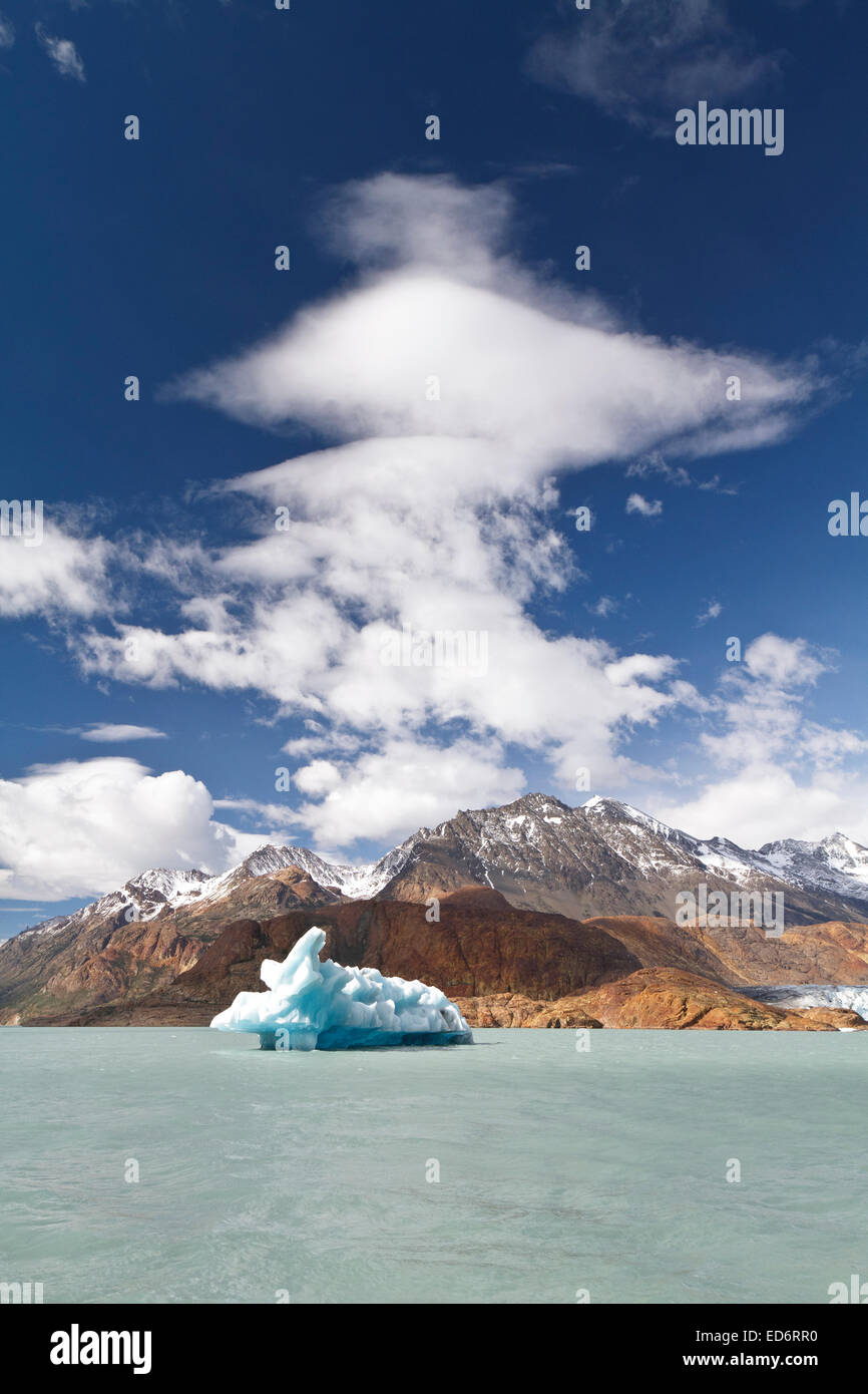 Large iceberg from Viedma Glacier on Lake Viedma in Argentina, Patagonia Stock Photo