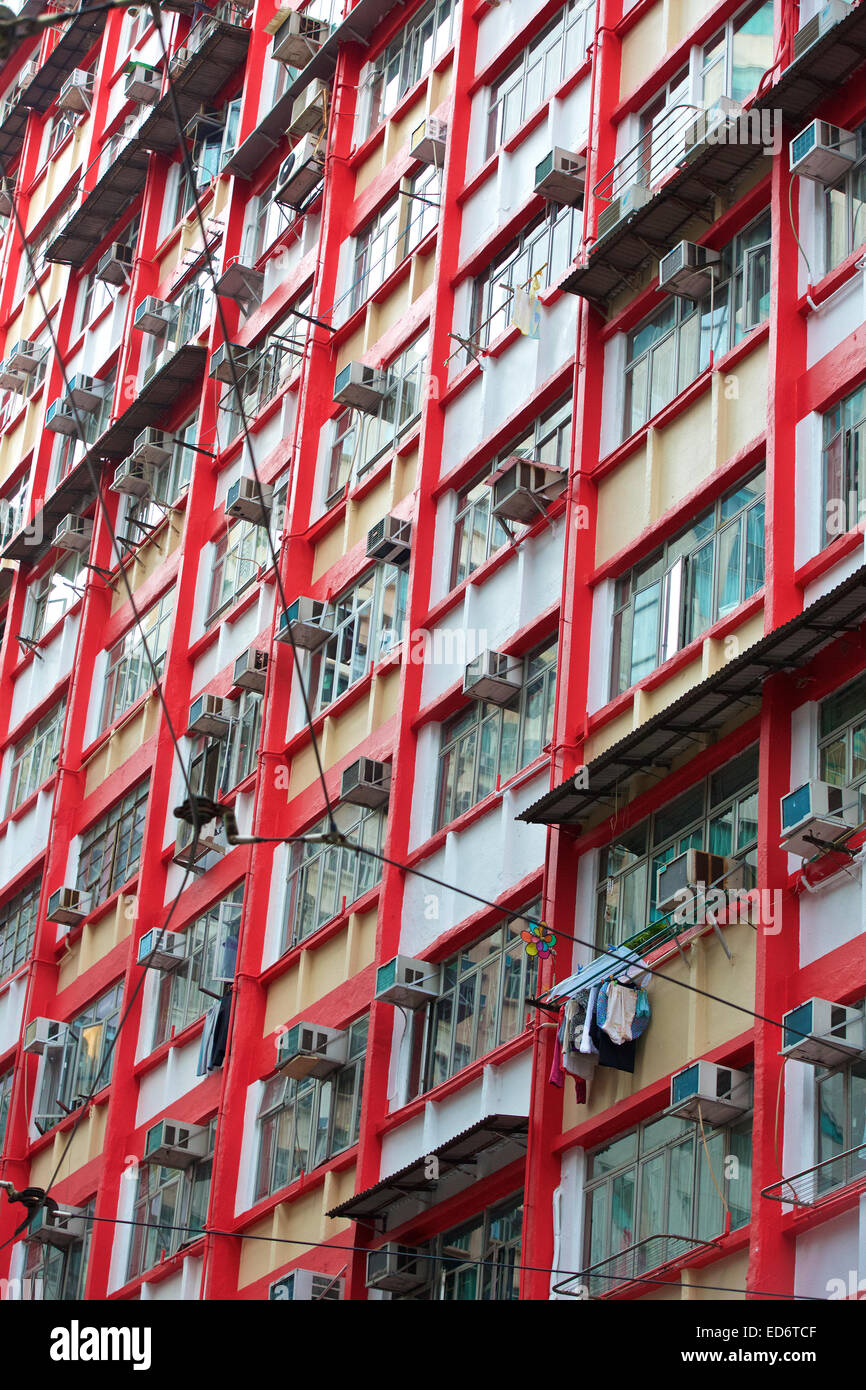 High-Rise Housing, Hong Kong. Stock Photo