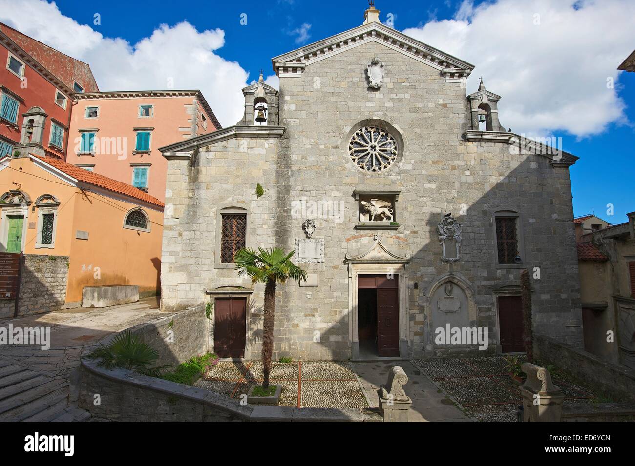 Church of Holy Virgin Mary in the old town, Labin, Istria, Croatia Stock Photo