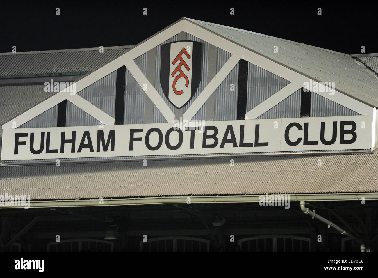 Fulham Football Club Craven Cottage West London UK Stock Photo