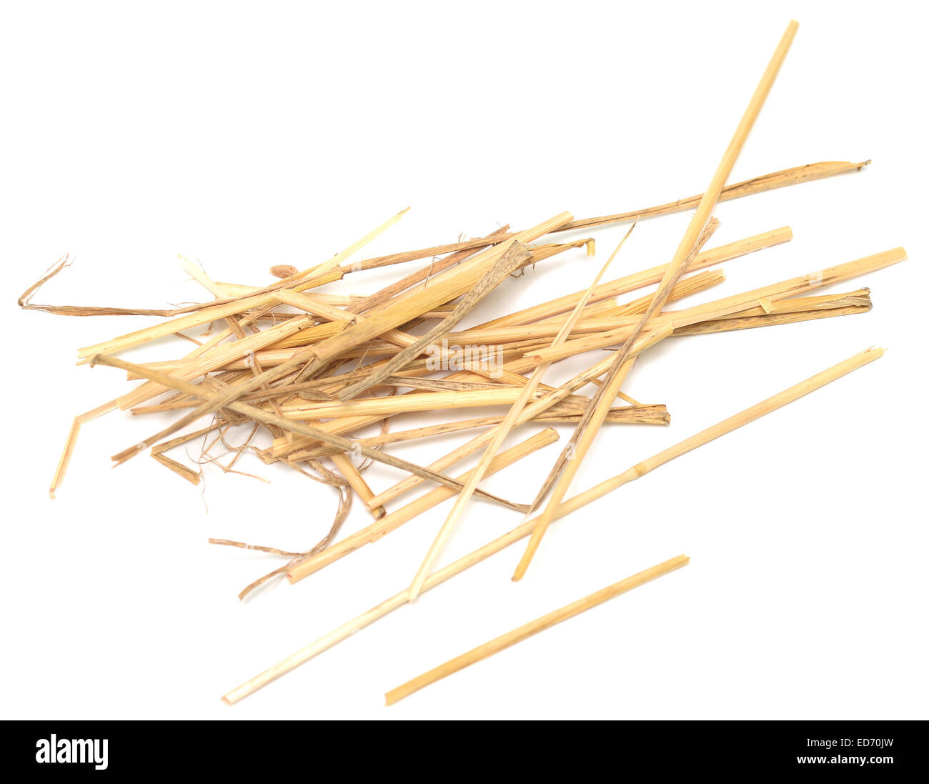 straw isolated on white Stock Photo