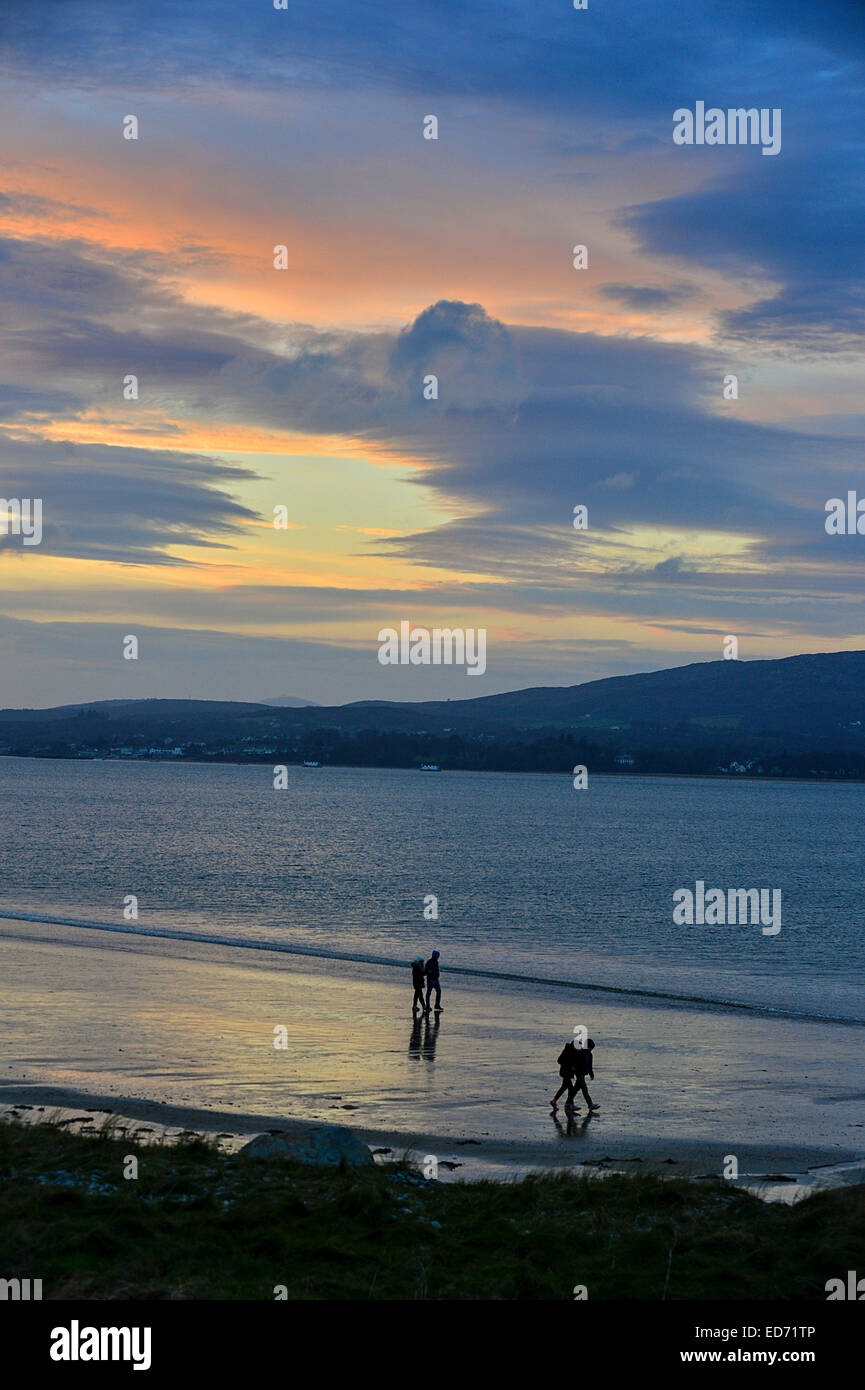 A cold, crisp evening in Donegal, Ireland 30th December, 2014. Donegal
