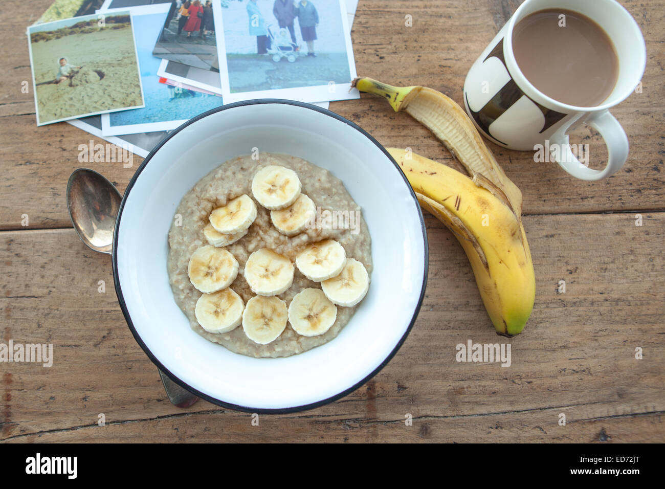 bowl of breakfast porridge Stock Photo Alamy