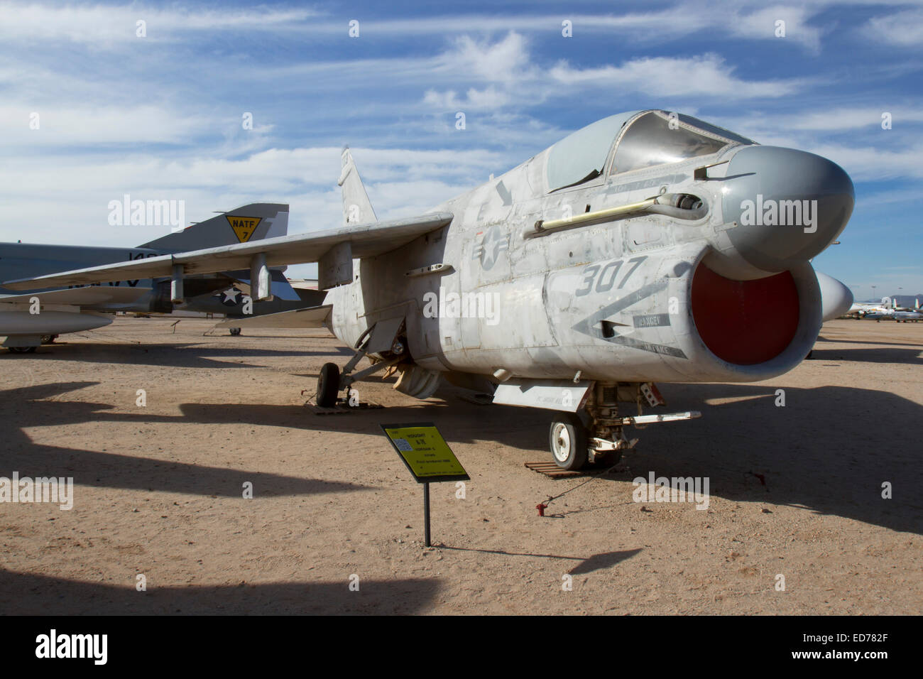 Tucson, AZ, USA - December 12, 2014 : Vought A-7E Corsair II Stock Photo