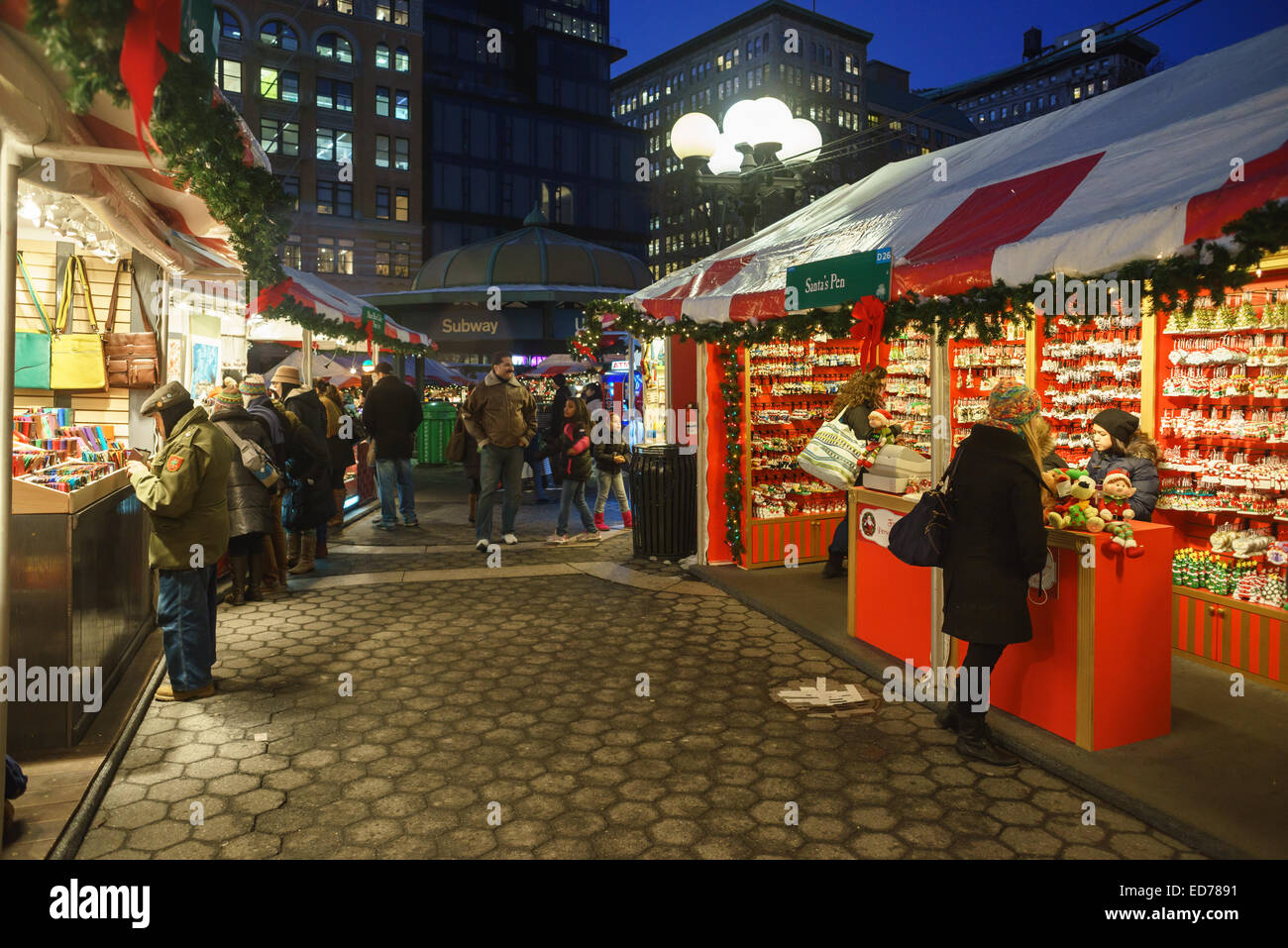 Union Square Christmas Market Stock Photo Alamy Union Square Christmas Market