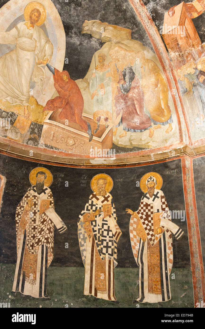 Church of St Saviour in Chora, Kariye Museum St Savior mosaic fresco Jesus Christ biblical scene, Istanbul, Turkey Stock Photo